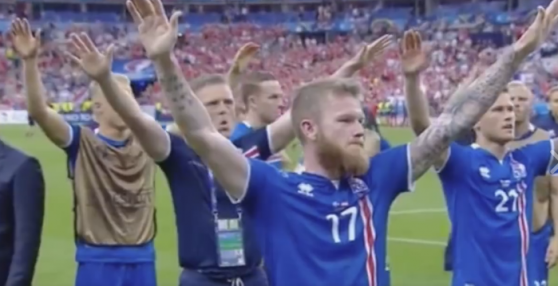 Իսլանդացի ֆուտբոլիստների և ֆուտբոլասերների երկրպագելու յուրօրինակ ձևը (տեսանյութ)