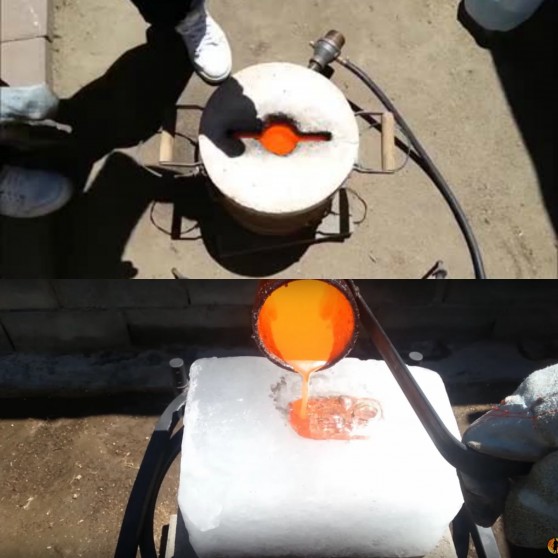 Ի՞նչ է պատահում, երբ հալած պղինձը լցնում են սառույցի վրա (տեսանյութ)