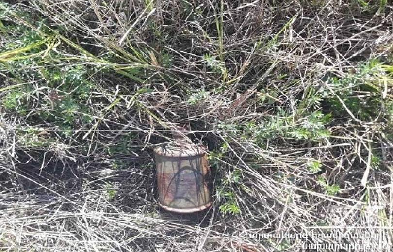 Ռյա Թազա գյուղի տարածքում հայտնաբերվել է ձեռքի նռնակ 