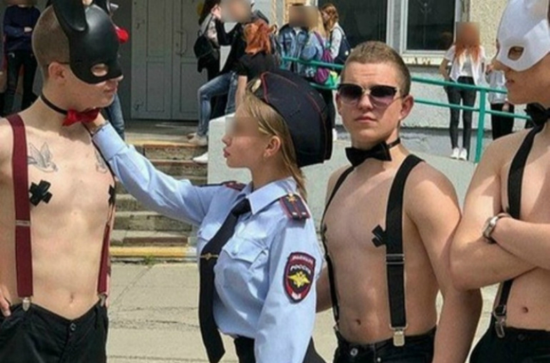 Ոստիկանական համազգեստ, Playboy-ի դիմակներ. Վլադիվոստոկի դպրոցում վերջին զանգը նշած աշակերտների ծնողները կտուգանվեն