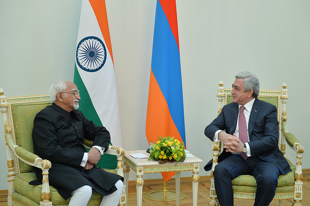 Серж Саргсян и Вице-президент Индии обсудили существующие вызовы и и процесс карабахского урегулирования