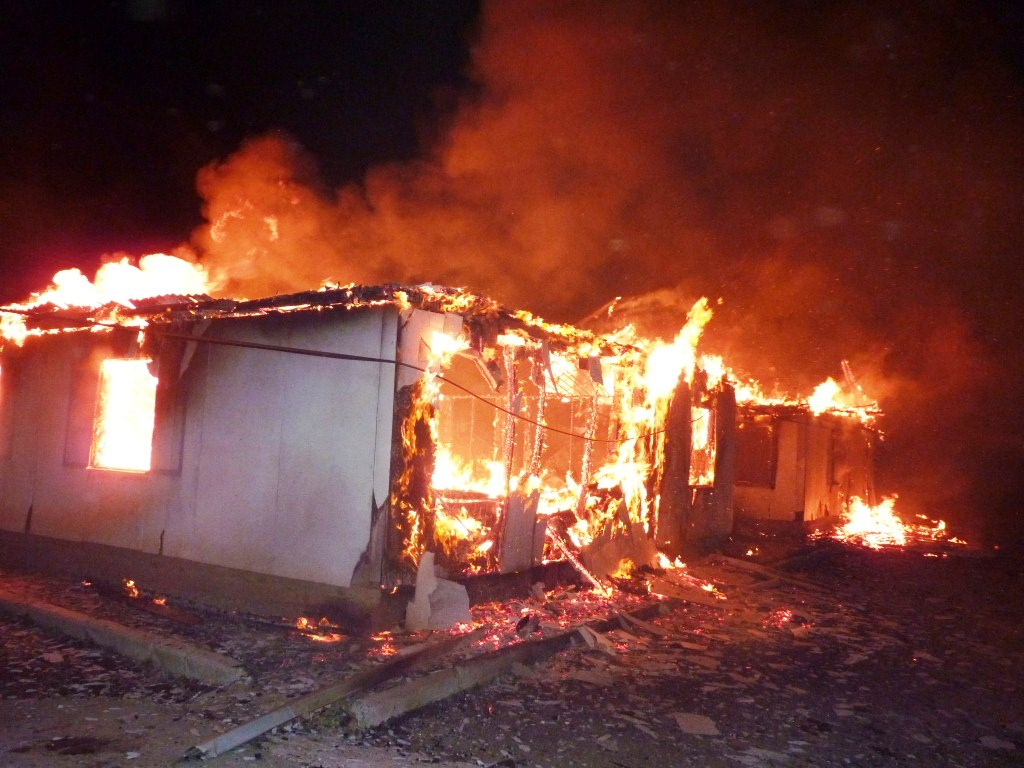 Գյումրիում վագոն-տնակ է այրվել