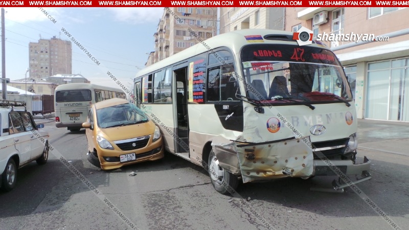 Երևանում վթարվել է  47 համարի երթուղին սպասարկող ավտոբուսը