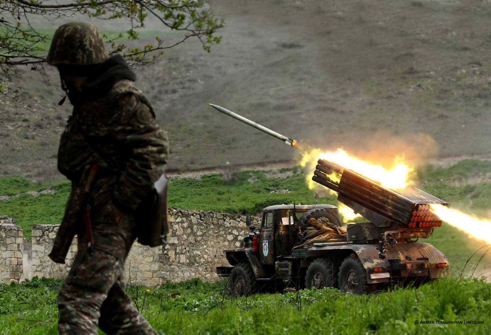 В северном направлении линии соприкосновения ВС Азербайджана применили подствольный гранатомет