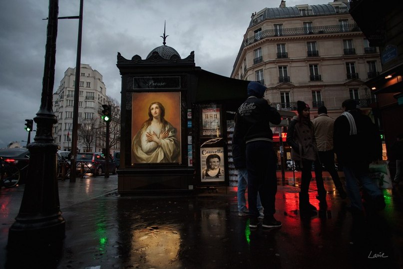 Փարիզի և Միլանի փողոցներում գովազդային վահանակներին փոխարինում են հայտնի նկարիչների վերարտադրված նկարները (ֆոտոշարք)