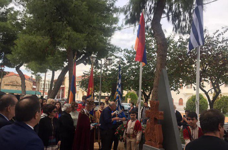 Հունական Կալամատա քաղաքում Հայոց ցեղասպանության զոհերին նվիրված հուշարձան է կանգնեցվել