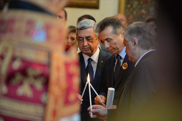 ՀՀ նախագահը ներկա է գտնվել Թբիլիսիի հայկական Սուրբ Գևորգ առաջնորդանիստ եկեղեցու վերաօծման արարողությանը (լուսանկարներ)