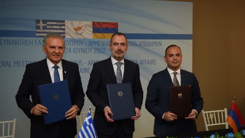 Ստորագրվեց Հայաստան-Կիպրոս-Հունաստան եռակողմ հուշագիր