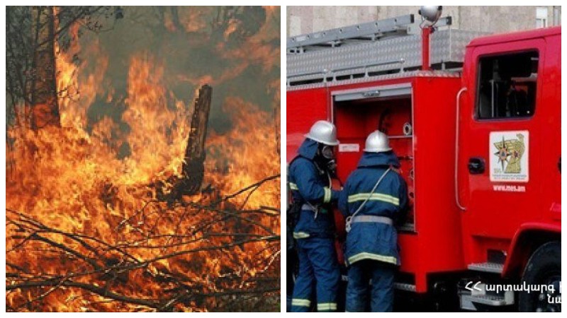 Ադրբեջանական ռազմական գործողությունների հետևանքով հրդեհ է բռնկվել Ջերմուկի անտառներում