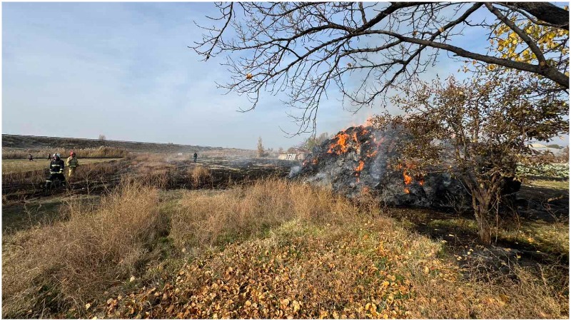 Հրդեհ է բռնկվել Արևաբույր գյուղում 