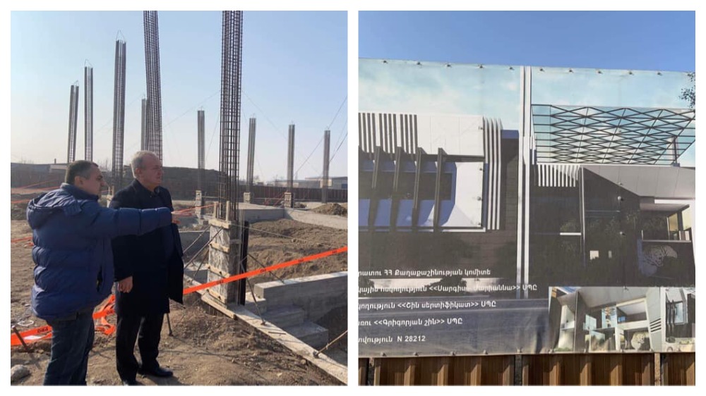 Վահրամ Դումանյանն ու Կարեն Գիլոյանը Գյումրիում ծանոթացան նոր սպորտային համալիրի կառուցման շինաշխատանքներին