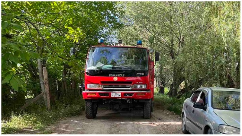 Հրազդանի փողոցում բռնկված հրդեհը մարվել է