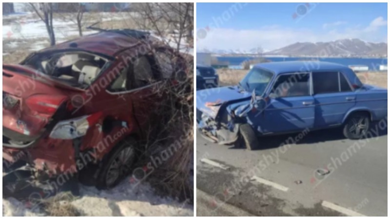 Գեղարքունիքում բախվել են «ՎԱԶ 2106»-ն ու «Ford»-ը. վերջինը գլորվելով հայտնվել է դաշտում. կա վիրավոր