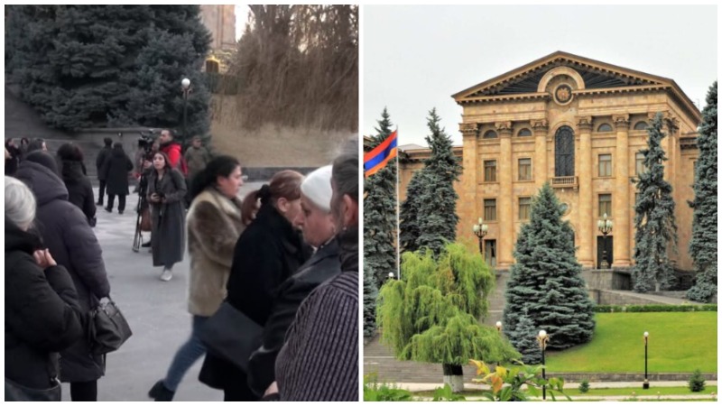 «Ժողովուրդ». Անհետ կորածների ծնողներին ԱԺ-ն «բանտարկել» էր օթյակում՝ ապակիներով փակված