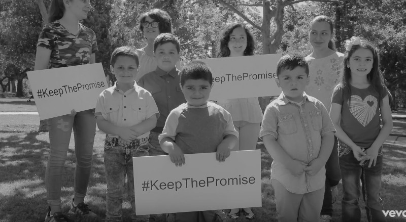 «Խոստումը» ֆիլմի սաունդթրեքի տեսահոլովակը նվիրվել է Փախստականների օրվան (տեսանյութ)