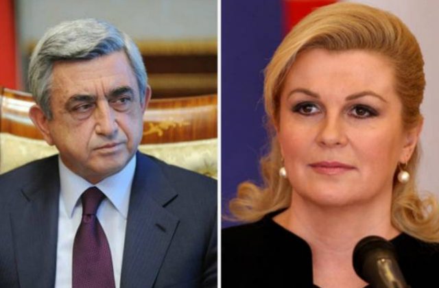 Սերժ Սարգսյանը շնորհավորական ուղերձ է հղել Խորվաթիայի նախագահին