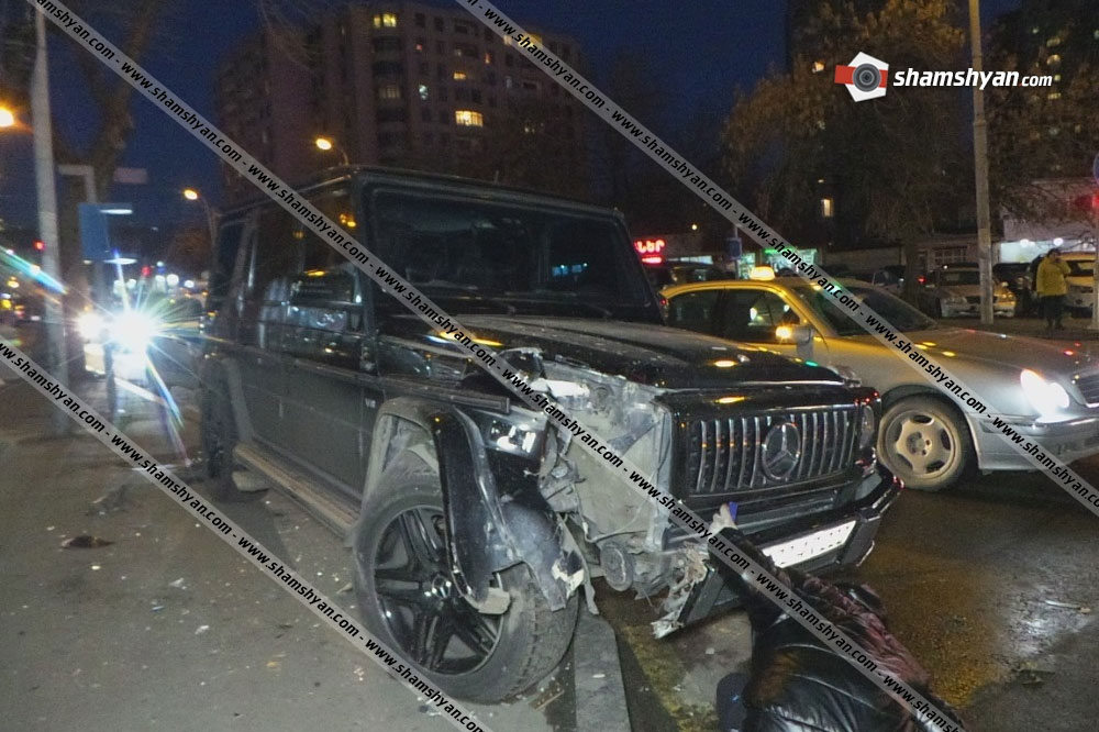 Երևանում 27-ամյա վարորդը Mercedes-ով տապալել է խաչմերուկը կարգավորող լուսացույցը