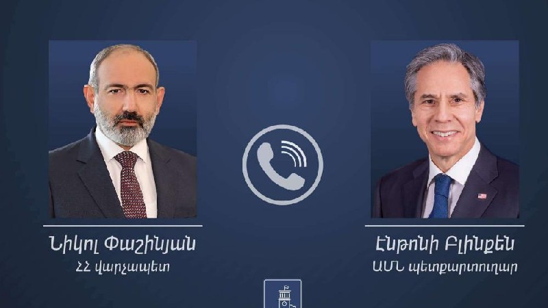 ՀՀ վարչապետն ու Էնթոնի Բլինքենը քննարկեցին Հայաստան-Թուրքիա հարաբերություններում տեղի ունեցող գործընթացները