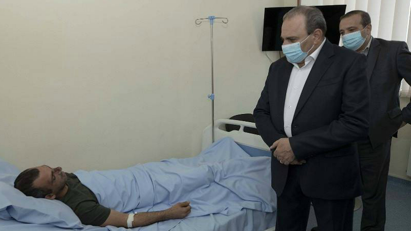 ԱԱԾ տնօրենի տեղակալն այցելել է «Էրեբունի» բժշկական կենտրոնում բուժում ստացող սահմանապահ զորքերի վիրավոր զինծառայողներին