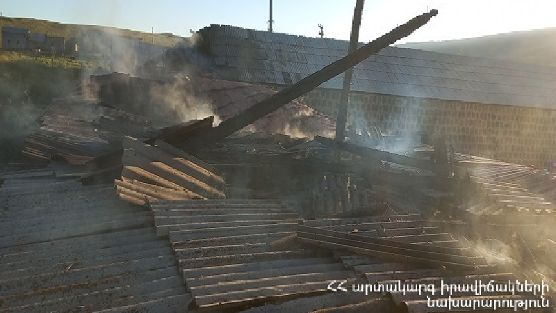 Սևաբերդ գյուղում անասնագոմ է հրդեհվել