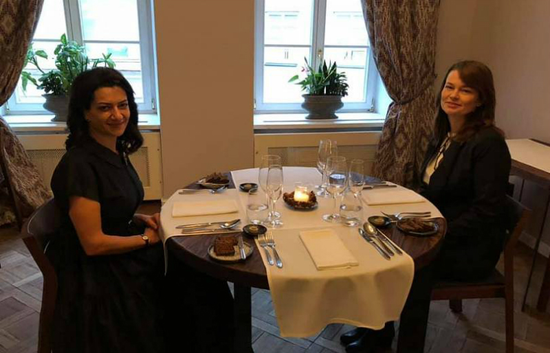 Աննա Հակոբյանը Վիլնյուսում աշխատանքային ճաշ է ունեցել Լիտվայի վարչապետի տիկնոջ հետ