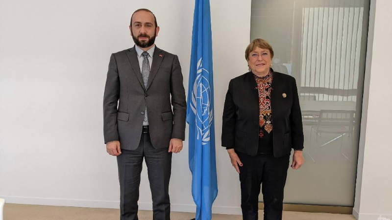Արարատ Միրզոյանը և ՄԱԿ-ի Մարդու իրավունքների Գերագույն հանձնակատար բարձր են գնահատել Հայաստանի ​​սերտ համագործակցությունը ՄԱԿ-ի Մարդու իրավունքների գրասենյանի հետ