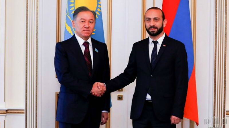 Արարատ Միրզոյանը շնորհավորել է Ղազախստանի Մաժիլիսի նախագահ Նուրլան Նիգմատուլինին 