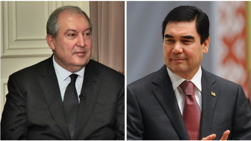 Արմեն Սարգսյանին ծննդյան օրվա առթիվ շնորհավորել է Թուրքմենստանի նախագահ Բերդիմուհամեդովը