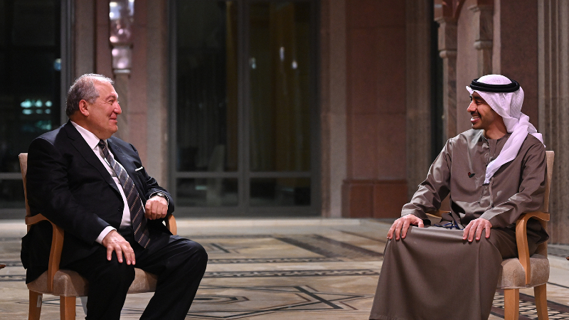 Հայ-էմիրաթական հարաբերություններն ունեն զարգացման մեծ ներուժ.  Արմեն Սարգսյանը հանդիպել է ԱՄԷ արտաքին գործերի և միջազգային համագործակցության նախարարի հետ
