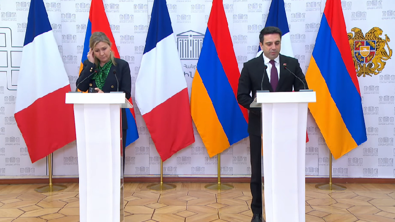 Հայաստանի և Ֆրանսիայի ԱԺ նախագահների համատեղ մամուլի ասուլիսը (ուղիղ միացում) 