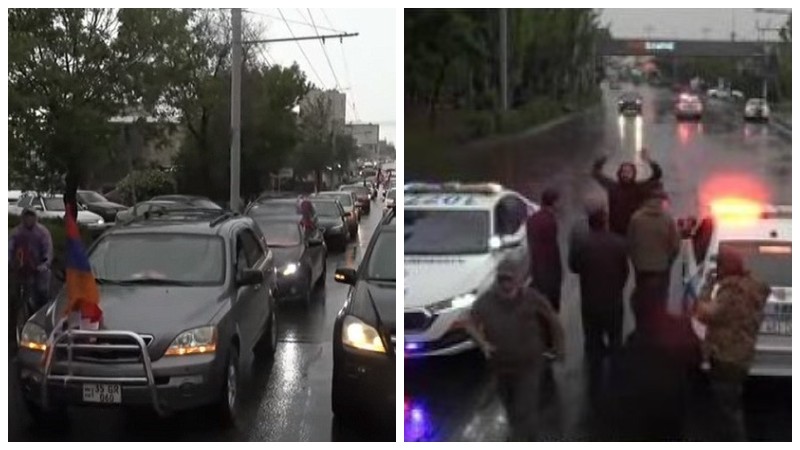 «Դիմադրություն» շարժումն ավտոերթեր է իրականացնում Երևանում. ոստիկանները փակել են ավտոերթի ճանապարհը