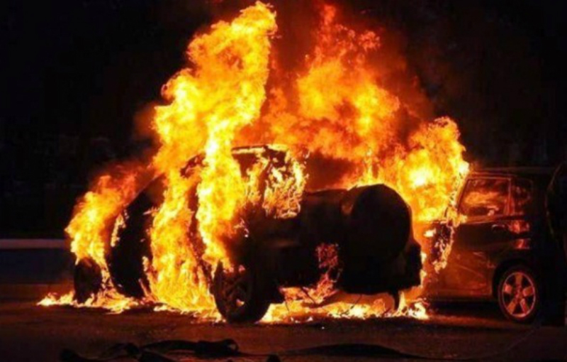 Երևանում ավտոմեքենա է այրվել