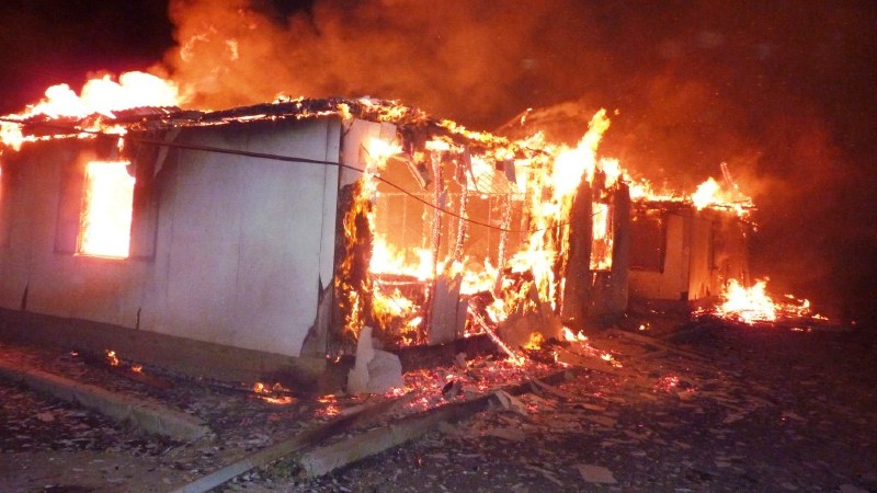 Ստեփանավան քաղաքում այրվել է վագոն-տնակ