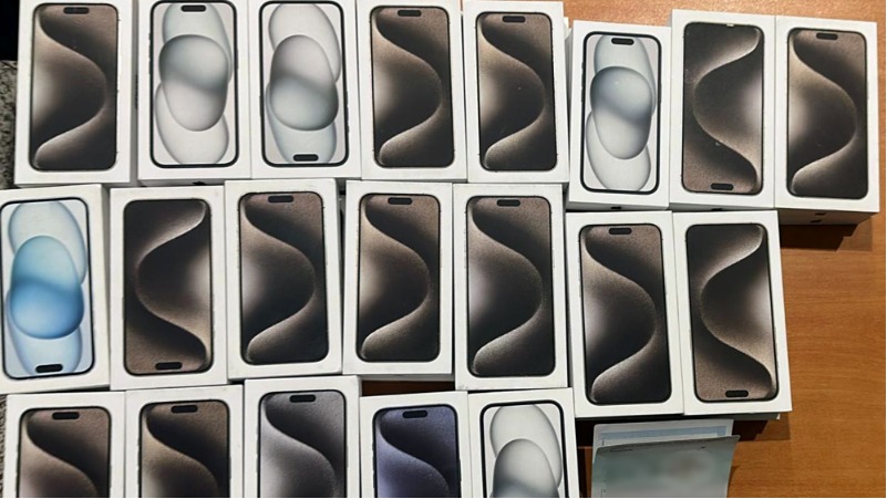 Ուղեբեռից հայտնաբերվել է 40 «Аpple» մոդելի բջջային հեռախոս
