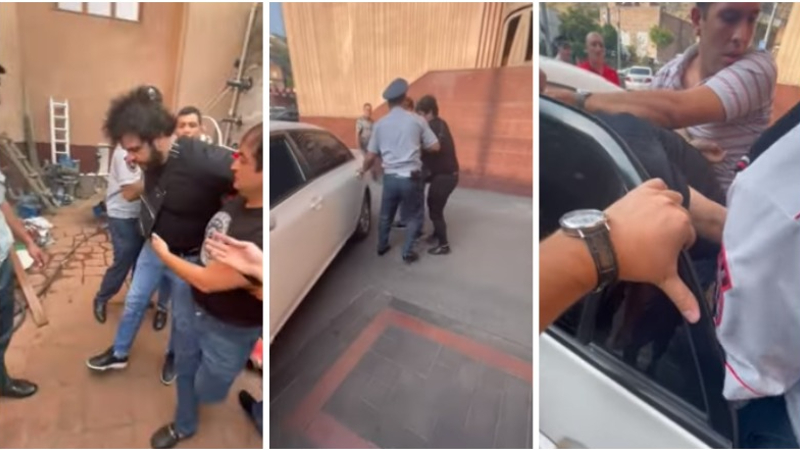 27-ամյա երիտասարդը հարվածել է ոստիկանության աշխատակցի ավտոմեքենային. նա կալանավորվել է. ՀՀ ՔԿ (տեսանյութ)