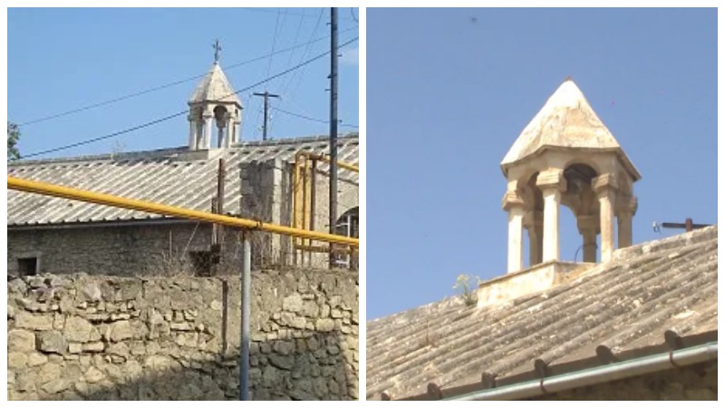 Ադրբեջանը պղծել է Հադրութի եկեղեցին. հանվել է խաչը, ջնջվել հայկական արձանագրությունը (լուսանկարներ) 