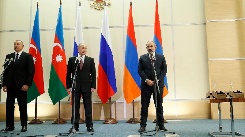  Հայաստանի վարչապետը, Ռուսաստանի նախագահը և Ադրբեջանի նախագահն ընդունել են համատեղ հայտարարություն
