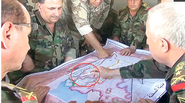 Սիրիական ռազմական քարտեզում Թուրքիայի Հաթայ նահանգը ներկայացվել է Սիրիայի կազմում