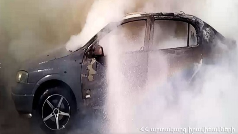 Վարդենիս քաղաքում «Opel Astra G» մակնիշի ավտոմեքենա է այրվել