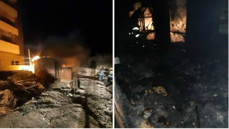Պարույր Սևակի փողոցում վագոն–տնակ է այրվել. ջերմահարվել են հարակից նորակառույցի 2-րդ եւ 3-րդ հարկերի պատշգամբները
