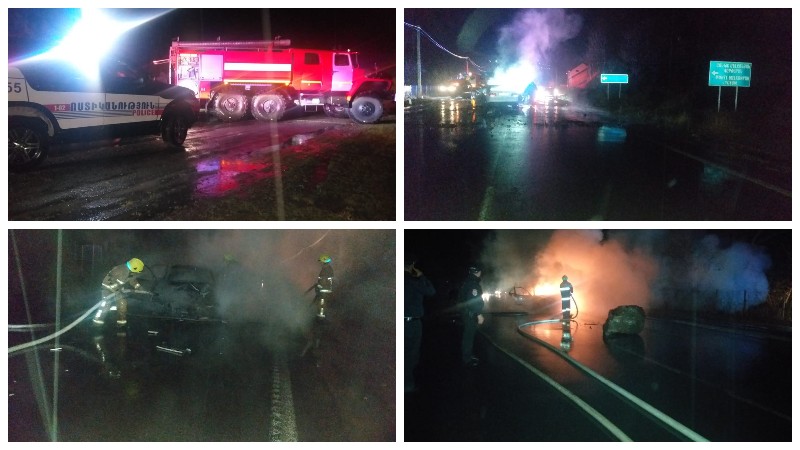Դիլիջան-Իջևան ավտոճանապարհին մեքենա է այրվել. կան տուժածներ