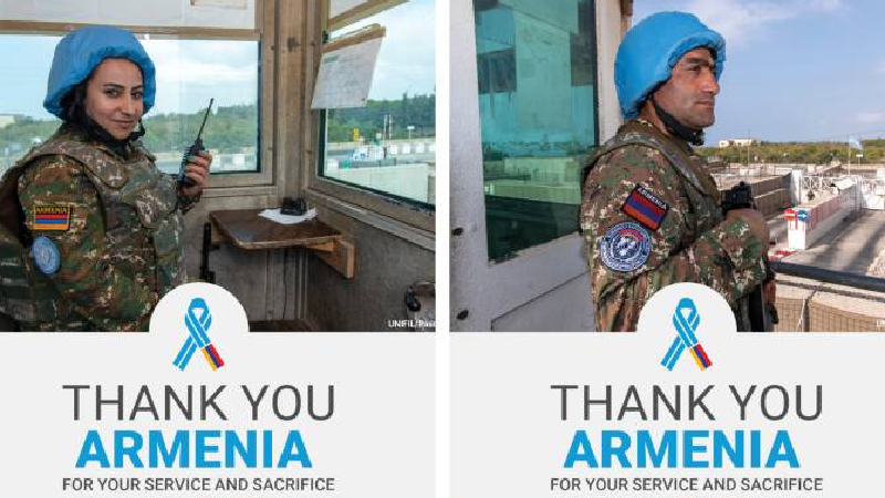 ՄԱԿ-ը շնորհակալություն է հայտնել Հայաստանին` խաղաղության պահպանման գործում ունեցած ներդրման համար