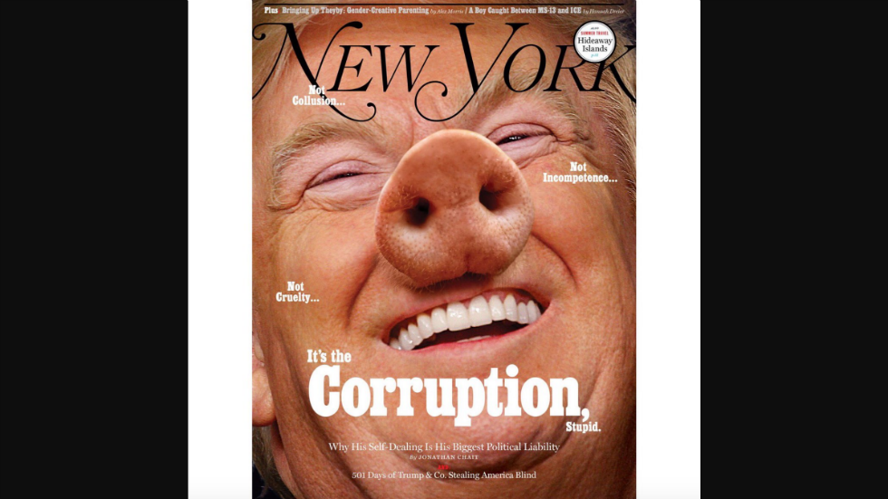«New York Magazine»-ի ապրիլյան շապիկին է հայտնվել Թրամփը՝ խոզի կերպարով