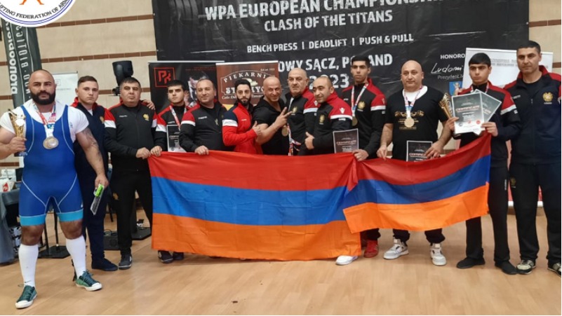 Հայաստանի հավաքականը թիմային հաշվարկում երկրորդն է WPA  վարկածով պաուերլիֆտինգի Եվրոպայի առաջնությունում