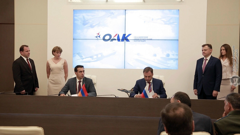 ՀՀ ՊՆ-ի և ՌԴ-ի Միավորված ավիաշինարարական ընկերության միջև ստորագրվել է Սու-25-ի արդիականացման և վերանորոգման պայմանագիր