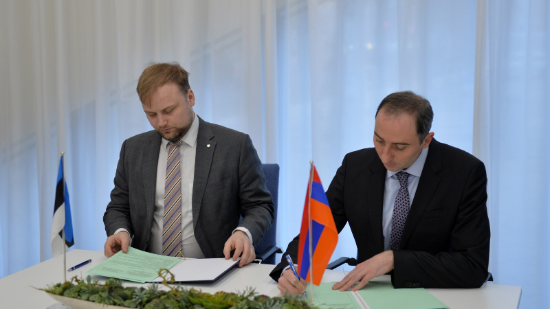 Հայաստանի և Էստոնիայի միջև փոխըմբռնման հուշագիր է ստորագրվել 