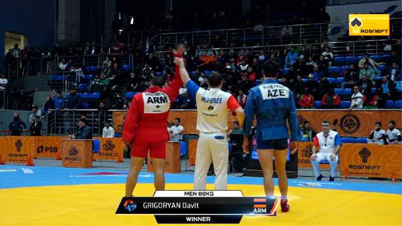 Սամբոյի աշխարհի առաջնությունում հայ մարզիկը` հաղթելով ադրբեջանցի հակառակորդին, կպայքարի ոսկե մեդալի համար