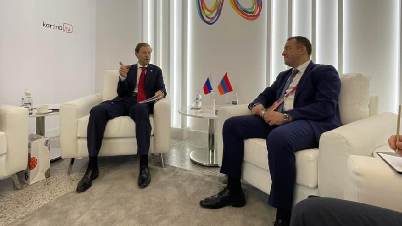 Վահան Քերոբյանը և ՌԴ արդյունաբերության և առևտրի նախարար քննարկվել են երկու երկրների երկաթուղային համակարգերը միացնելու հնարավորությունը