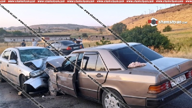 Կոտայքում բախվել են Mercedes-ն ու Opel-ը. 3 վիրավորների մեջ կա 3-ամյա տղա
