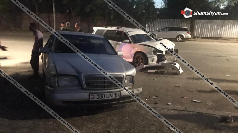 Խոշոր ավտովթար Երևանում. բախվել են Merecdes-ը, Subaru-ն և Opel-ը